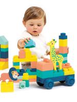 Briqui, mijn 1e LUDI constructies meerkleurig - thumbnail