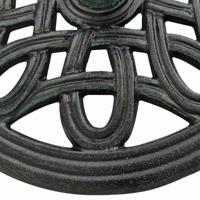 VidaXL Parasolvoet 40x40x32 cm gietijzer groen - thumbnail