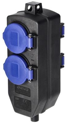 Enzo hangkoppeling | zwart | ip44 | 4v | met klep - 6871985 Enzo hangkoppeling | zwart | ip44 | 4v | met klep - 6871985