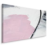 Schilderij - Abstract in het roze, een echte eycatcher in huis, premium print - thumbnail