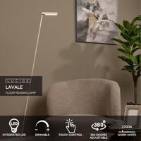 Lucide LAVALE - Leeslamp - LED Dimb. - 1x3W 2700K - Wit - thumbnail