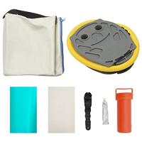 VidaXL Gymnastiekmat met pomp opblaasbaar 300x100x15 cm pvc groen - thumbnail