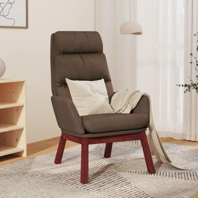 Relaxstoel stof taupe