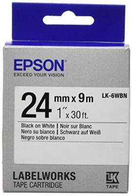 Epson LK-6WBN 24mm x 9m