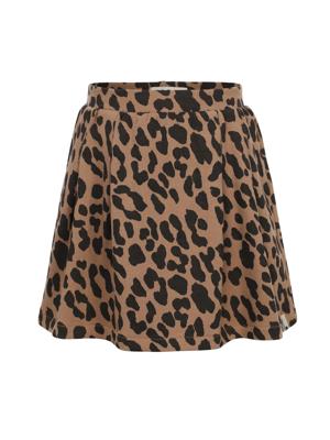 LOOXS Little winter rok meisjes - bruin - luipaard