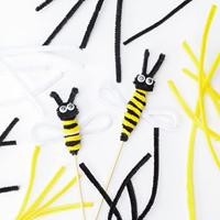 Vaessen Creative • chenilledraden 6mm 50st. 30cm zwart - thumbnail