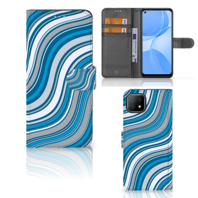 OPPO A73 5G | Telefoon Hoesje | Waves Blue OPPO A73 5G | Telefoon Hoesje | Waves Blue