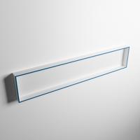 MONDIAZ EASY Nis 149,5x29,5cm in solid surface kleur Jeans | Talc. 1 vak geschikt voor in- of opbouw - thumbnail