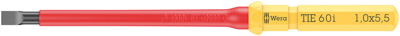 Wera Kraftform Kompakt VDE 60 i 1,0 x 5,5 x 157 mm TIE Elektronica Plat Verwisselbare kling 5.5 mm