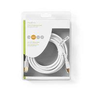 CAT6-kabel | RJ45 Male | RJ45 Male | S/FTP | 5.00 m | Rond | LSZH / PVC | Wit | Blister