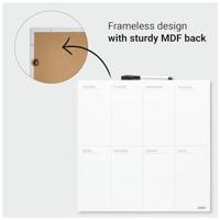 Planbord week desq 35x35cm magnetisch - thumbnail