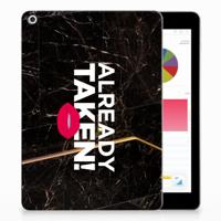 Apple iPad 9.7 2018 | 2017 Back cover met naam Already Taken Black - thumbnail