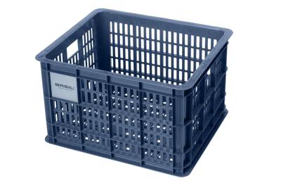 Basil fietskrat m - medium - 29.5 liter - blauw