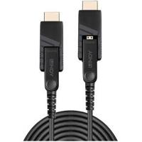 LINDY 38322 HDMI-kabel Aansluitkabel HDMI-micro-D-stekker, HDMI-micro-D-stekker 30.00 m Zwart 4K UHD - thumbnail