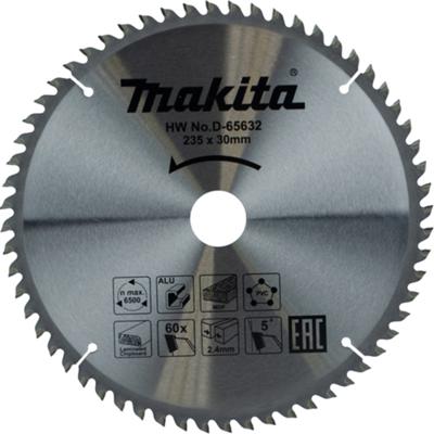 Makita Accessoires D-65632 Afkortzaagblad | div. materialen | 235x30x2,4 | 60T | 5g - D-65632