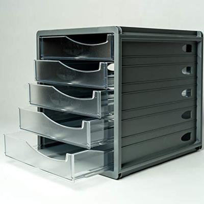Rotho Spacemaker Bureau Ladenbak 5 Dichte Lades Transparant