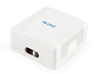 CAT5E FTP LAN-opbouwdoos, 2-poorts - thumbnail