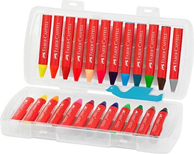 Faber Castell Waskrijt Jumbo in opbergbox - 24 stuks