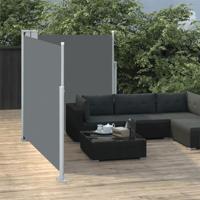 Windscherm uittrekbaar 140x600 cm antraciet - thumbnail