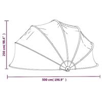 Zwembadkoepel 500x250 cm - thumbnail