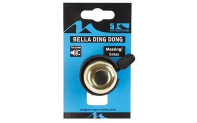 M-Wave fietsbel bella ding-dong ø33mm goud messing