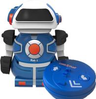 Gear2play RC robot Mini Bot speelfiguur 10 cm blauw in blik - thumbnail