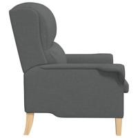 Fauteuil Donkergrijs 76 x 94 x 102 cm Stof - thumbnail