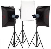 Falcon eyes studioflitsset tfk-3400l met lcd scherm - thumbnail