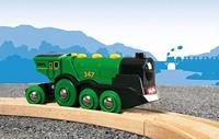 BRIO Big Green Action Locomotive - thumbnail