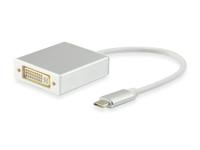 Equip 133453 USB Type C DVI Wit kabeladapter/verloopstukje - thumbnail