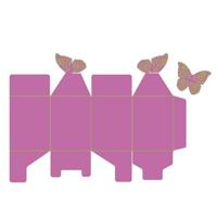 Nellie's Choice • multi frame dies vlinder doosje 2st. - thumbnail