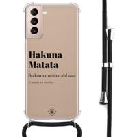 Samsung Galaxy S21 hoesje met koord - Hakuna matata - thumbnail