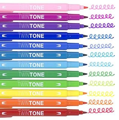Tombow • twintone dual-tip brushpen violet