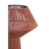Light & Living Tafellamp 'Fugia' Jute, 47cm hoog, kleur Steenrood - thumbnail