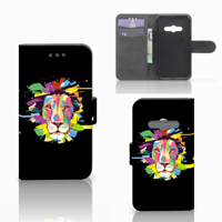 Samsung Galaxy Xcover 3 | Xcover 3 VE Leuk Hoesje Lion Color - thumbnail