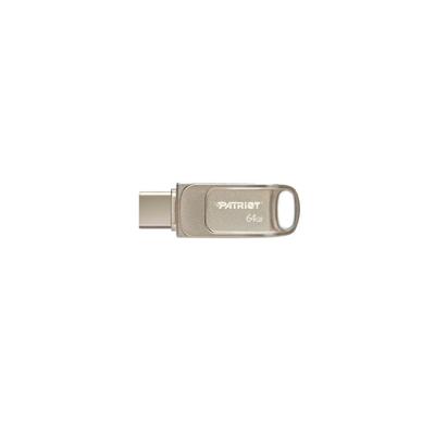 Patriot Memory Tab T560 64GB USB flash drive Dual USB 120MB/s (PS64GT560DS5D) Zilver