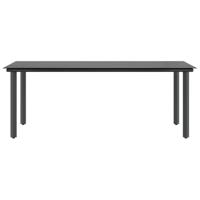 7-delige Tuinset poly rattan glas bruin - thumbnail