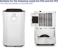 Clean Air Optima Optima Vervangilter CA704/CA707 Actief koolstof Koolstoffilter Zwart - thumbnail