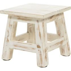 Rootsmann Houten krukje | wit Rootsmann Houten krukje | wit