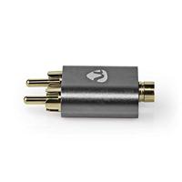 Nedis Stereo-Audioadapter | 2x RCA Male naar 3,5 mm Female | 1 stuks - CATB22255AL CATB22255AL - thumbnail