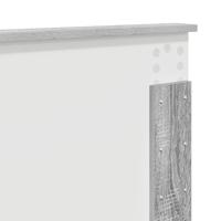 Bedframe met hoofdeinde Grijs Sonoma 180 x 200 cm Bewerkt hout - thumbnail