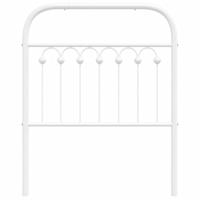 Hoofdbord 80 cm metaal wit - thumbnail