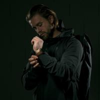 Nomad traditioneel leren bandje Apple Watch 42 / 44 mm bruin / zwart - thumbnail