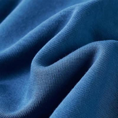 Kindervest met capuchon en rits skateboardprint 92 blauw