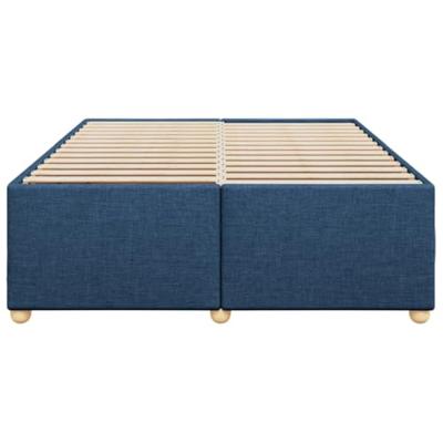 Bedframe zonder matras stof blauw 140x190 cm