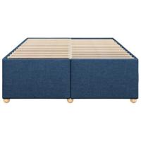 Bedframe zonder matras stof blauw 140x190 cm - thumbnail