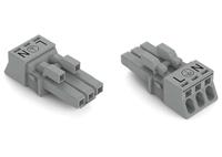 WAGO 890-243/060-000 Netstekker 890 Bus Totaal aantal polen: 3 16 A Grijs 50 stuk(s) - thumbnail