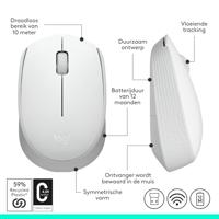 Logitech M171 Wit Draadloze Muis - thumbnail