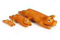 Latex biggetje mini hondenspeelgoed - thumbnail