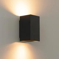 Cometa nero m by LUSENZ - Up and downlight - Rechthoekige wandlamp met mat zwarte coating - thumbnail